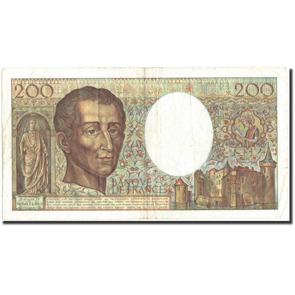 France, 200 Francs, 200 F 1981-1994 ''Montesquieu'', 1981, 1981, TB+