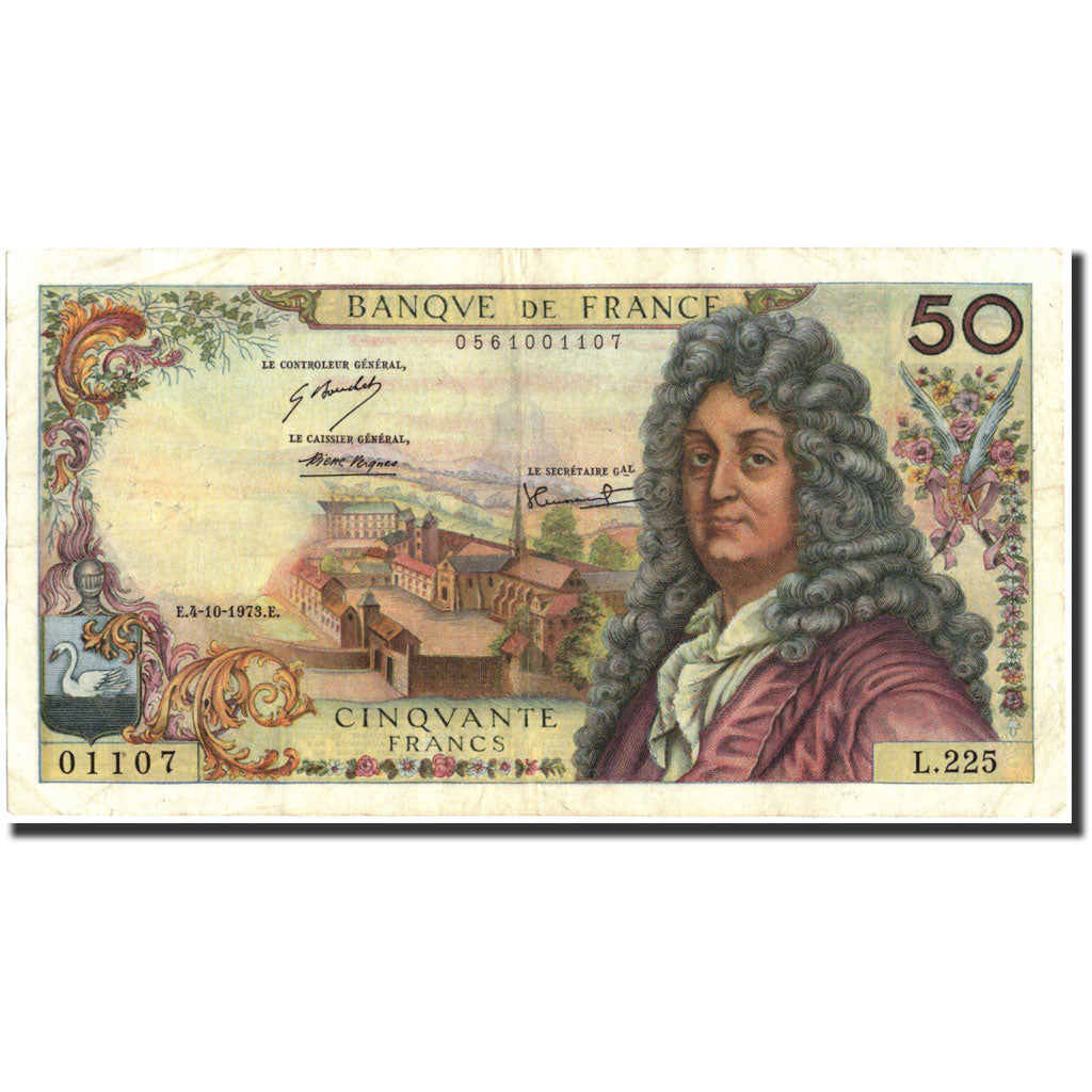 France, 50 Francs, 50 F 1962-1976 ''Racine'', 1973, 1973-10-04, TB+