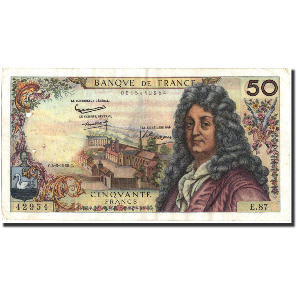 France, 50 Francs, 50 F 1962-1976 ''Racine'', 1965, 1965-03-04, TB