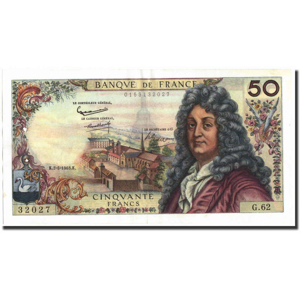 Francia, 50 Francs, 50 F 1962-1976 ''Racine'', 1963, 1963-05-02, BB