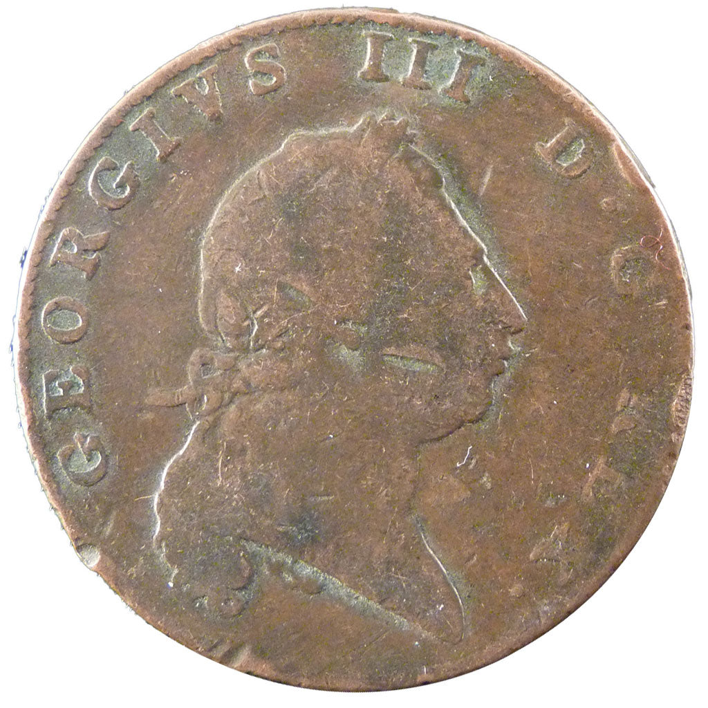 Bermuda, Penny, 1793, KM #5, VF(20-25), Copper, 13.20