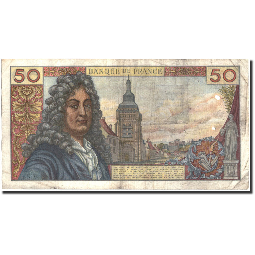 France, 50 Francs, 50 F 1962-1976 ''Racine'', 1962, 1962-12-06, VF(20-25)