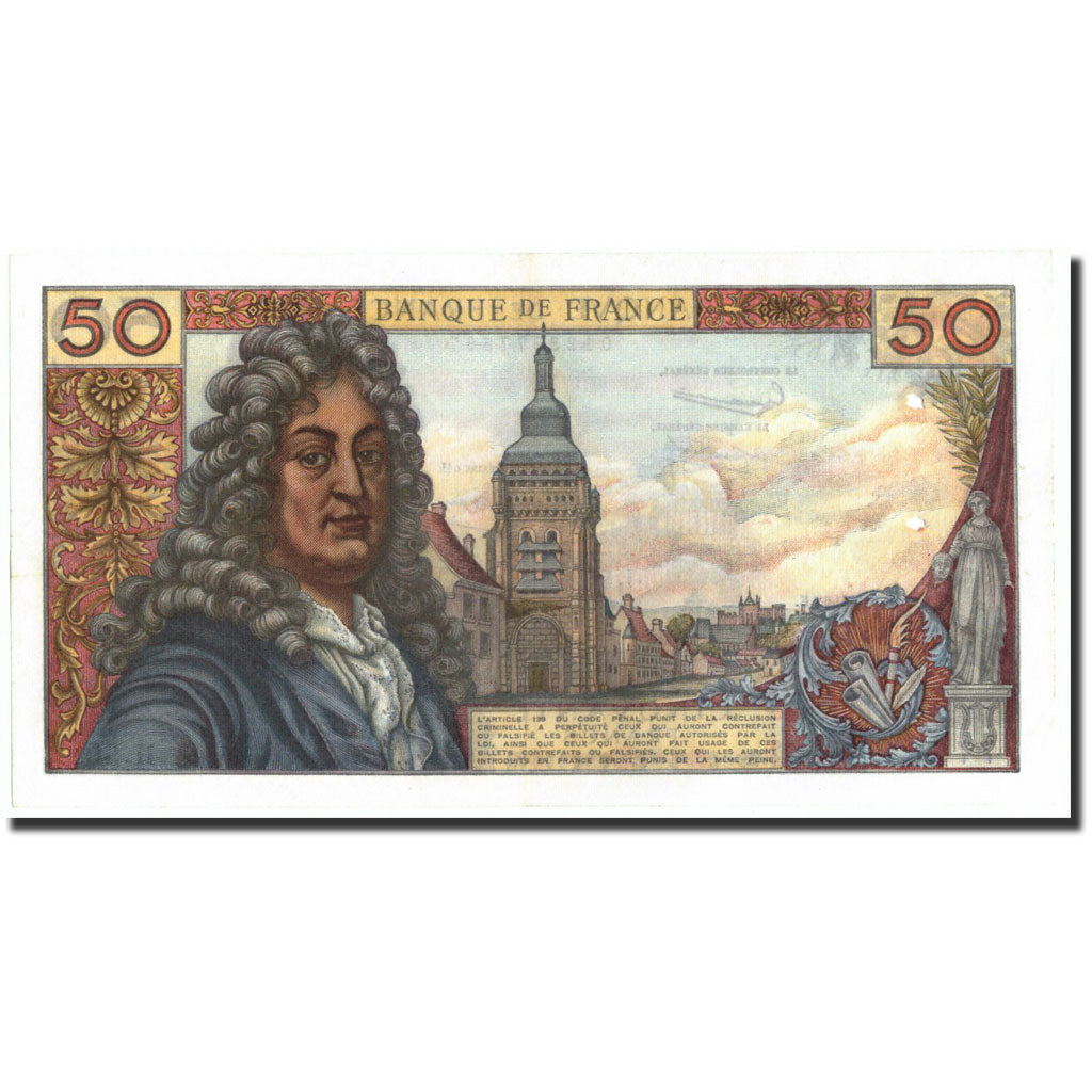 France, 50 Francs, 50 F 1962-1976 ''Racine'', 1963, 1963-02-07, AU(50-53)