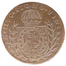 Brazil, 20 Reis, 1825, Baia, KM #360, EF(40-45), Copper, 5.60