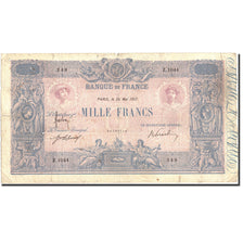 France, 1000 Francs, 1 000 F 1889-1926 ''Bleu et Rose'', 1917, 1917-05-24