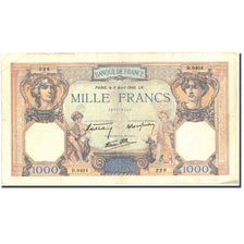 Frankreich, 1000 Francs, 1 000 F 1927-1940 ''Cérès et Mercure'', 1940