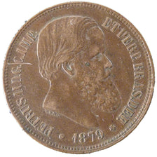 Brazil, 40 Reis, 1879, KM #479, EF(40-45), Bronze, 30.13, 11.90