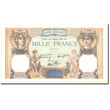 France, 1000 Francs, 1 000 F 1927-1940 ''Cérès et Mercure'', 1938, 1938-10-27