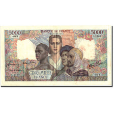 France, 5000 Francs, 5 000 F 1942-1947 ''Empire Français'', 1946, 1946-04-18