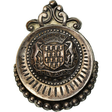 France, Medal, Broche, Bretagne, Geography, VF(20-25), Copper Plated Silver