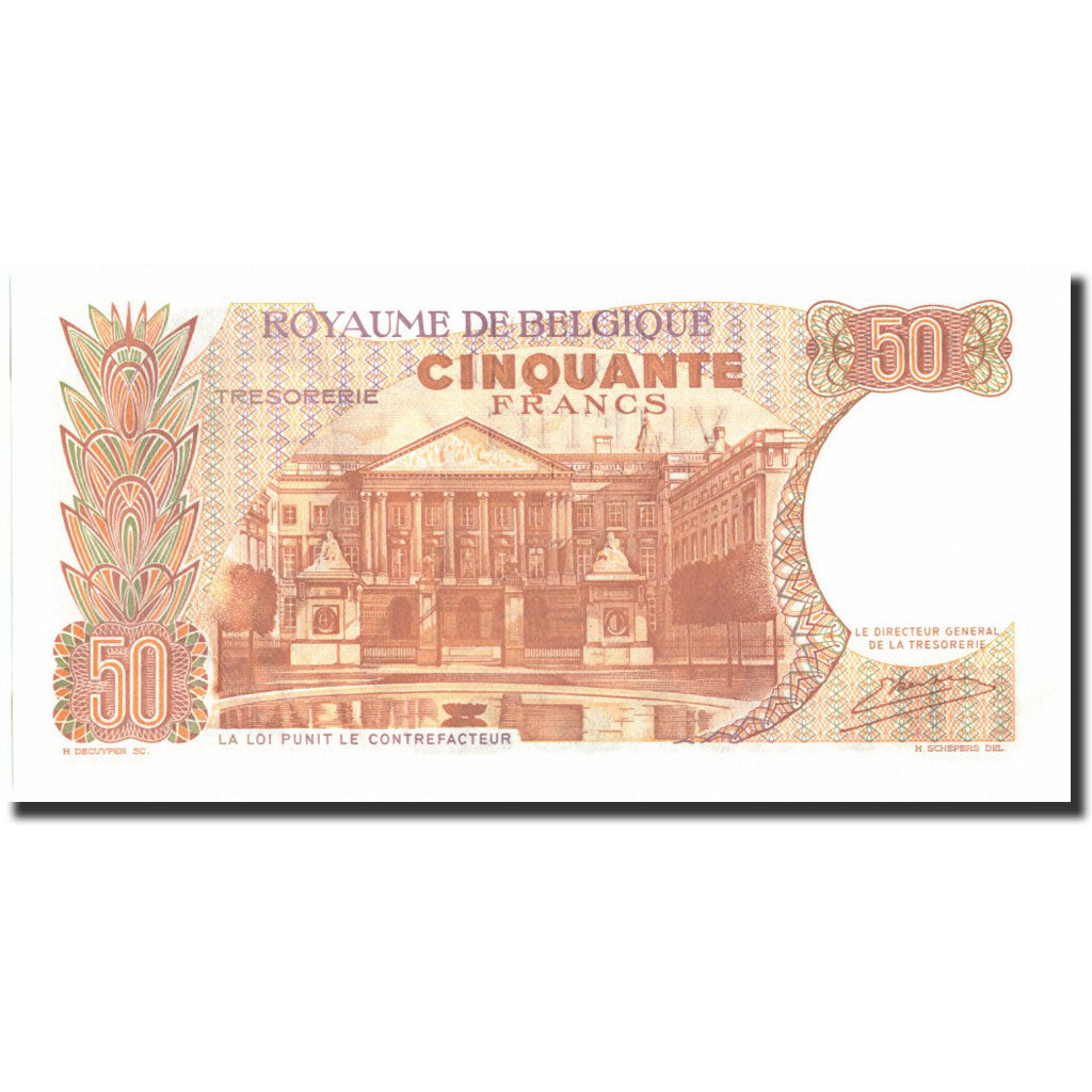 Geldschein, Belgien, 50 Francs, 1966, 1966-05-16, KM:139, UNZ-