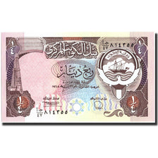 Banknote, Kuwait, 1/4 Dinar, 1968, 1968, KM:11d, UNC(65-70)