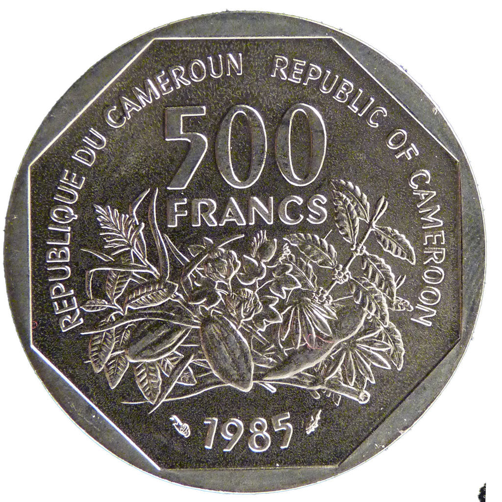 Cameroon, 500 Francs, 1985, MS(65-70), Nickel Essai, 10.90