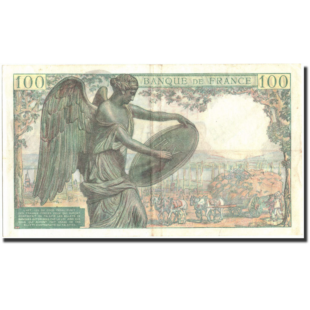 Frankreich, 100 Francs, 100 F 1942-1944 ''Descartes'', 1942, 1942-05-15, SS