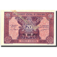Banknote, FRENCH INDO-CHINA, 20 Cents, Undated (1942), Undated, KM:90, EF(40-45)