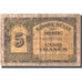 Banknote, Morocco, 5 Francs, 1944, 1944-03-01, KM:24, VG(8-10)