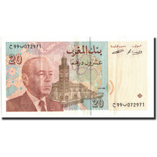 Banknote, Morocco, 20 Dirhams, 1996, 1996, KM:67a, AU(50-53)