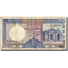 Banknote, Sri Lanka, 50 Rupees, 1989, 1989-02-21, KM:98b, VG(8-10)