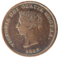 Canada, 1/2 Penny Token, 1843, KM #1, EF(40-45), Bronze, 8.70