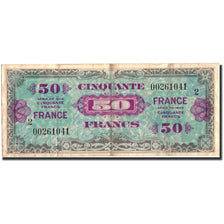 France, 50 Francs, 1945 Verso France, 1945, 1945, VF(20-25), Fayette:VF24.2