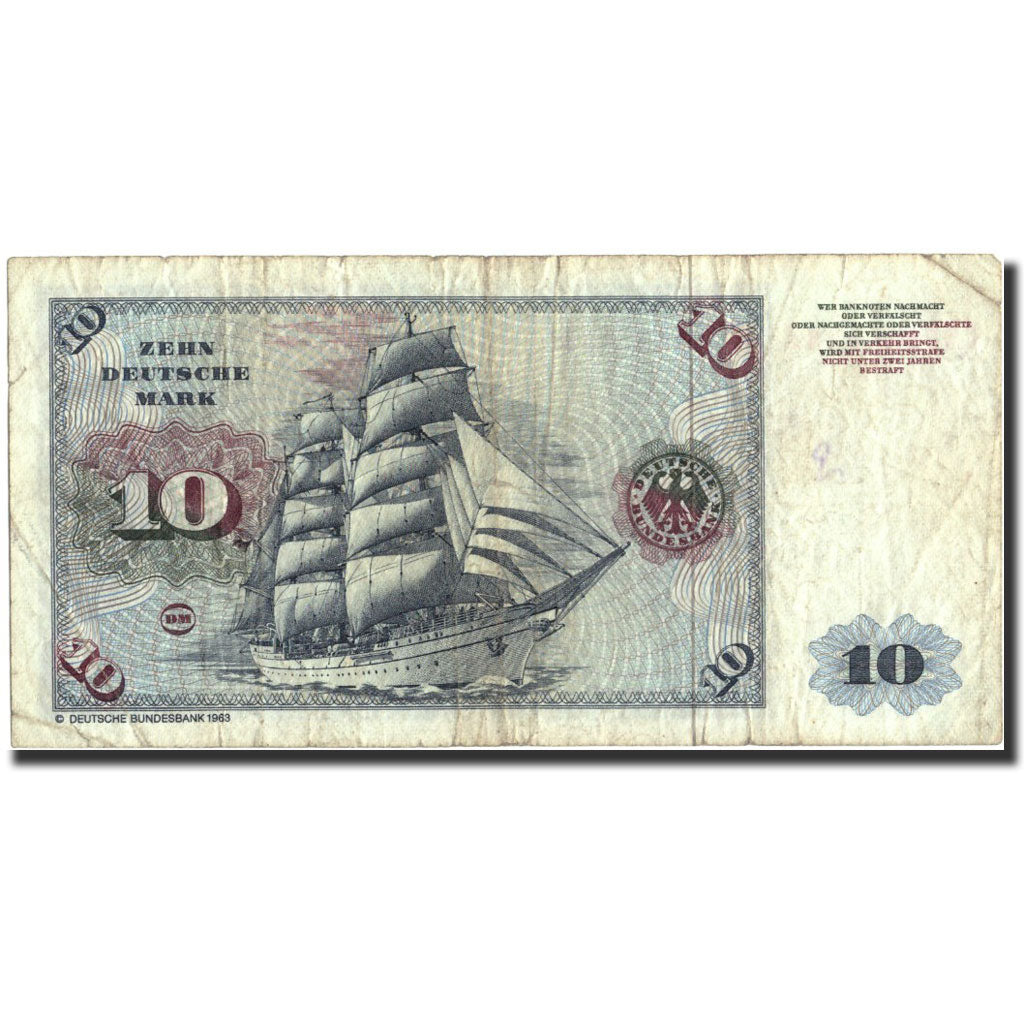 Banknote, GERMANY - FEDERAL REPUBLIC, 10 Deutsche Mark, 1980, 1980-01-02