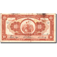 Banconote, Perù, 10 Soles, 1956, KM:77, 1956-07-09, MB