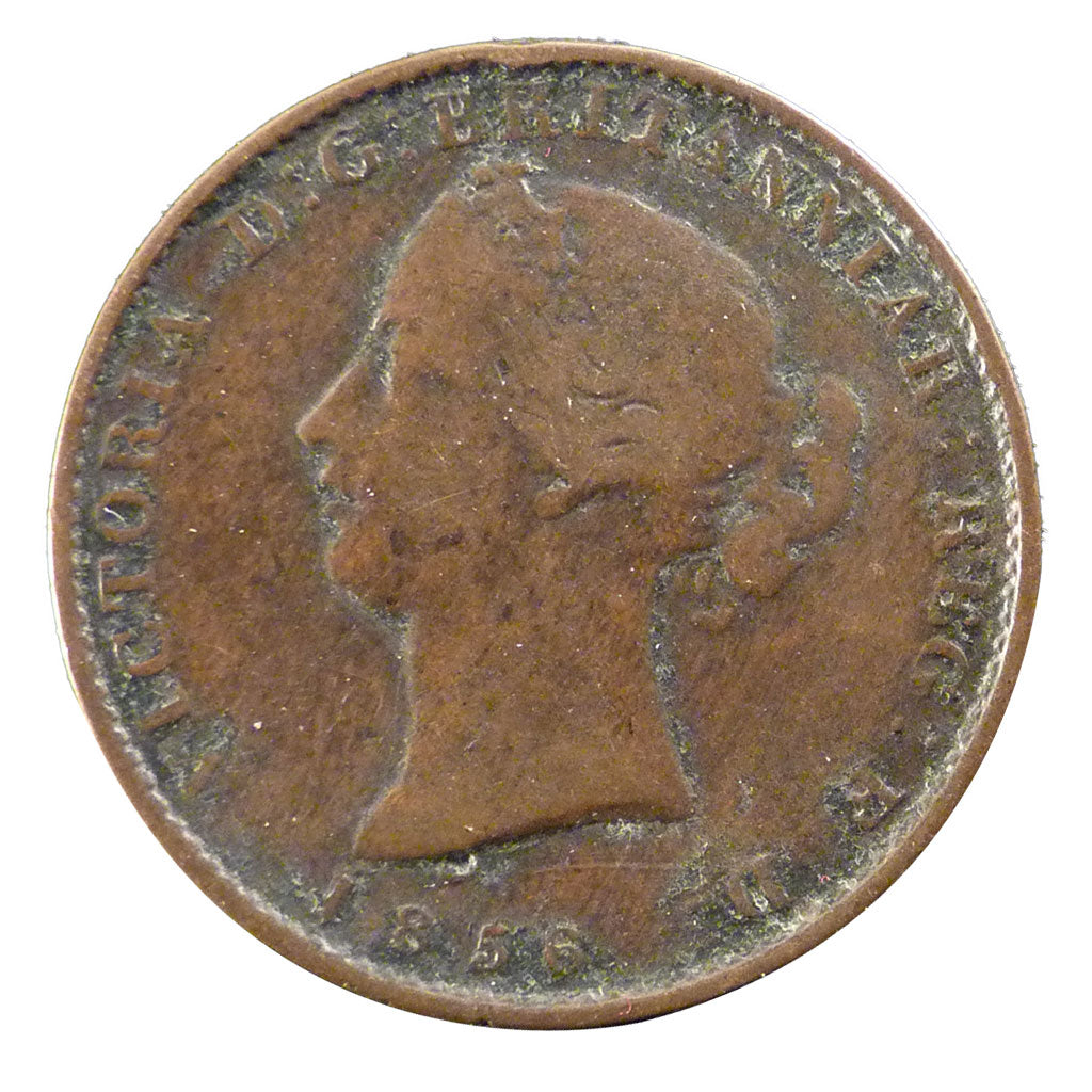 Canada, 1/2 Penny Token, 1856, KM #5, VF(30-35), Bronze, 7.60