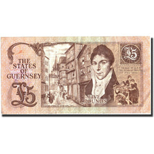 Banconote, Guernsey, 5 Pounds, undated (1980-89), KM:49a, Undated, BB+