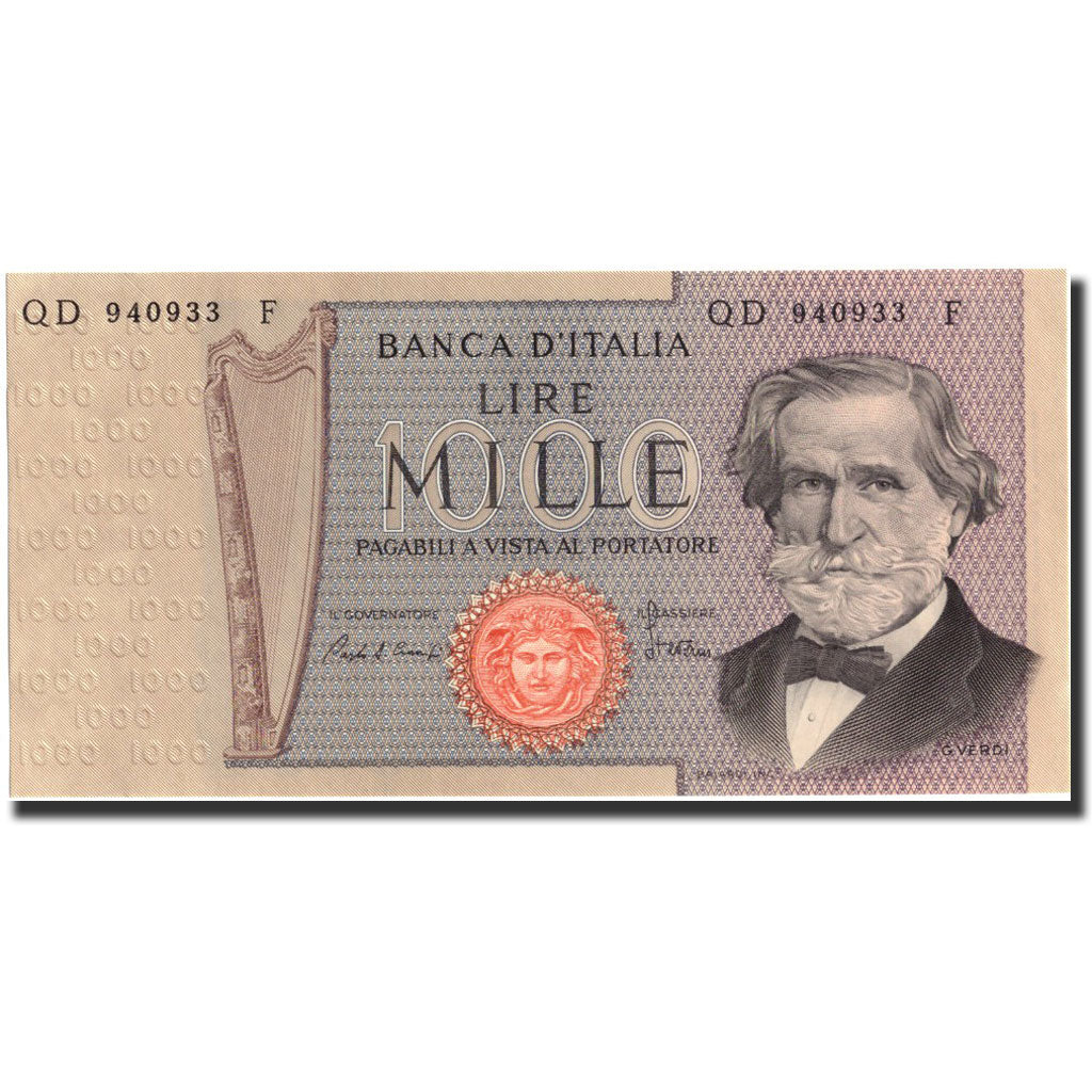 Banknote, Italy, 1000 Lire, (1969-1981), 1980, KM:101g, UNC(65-70)