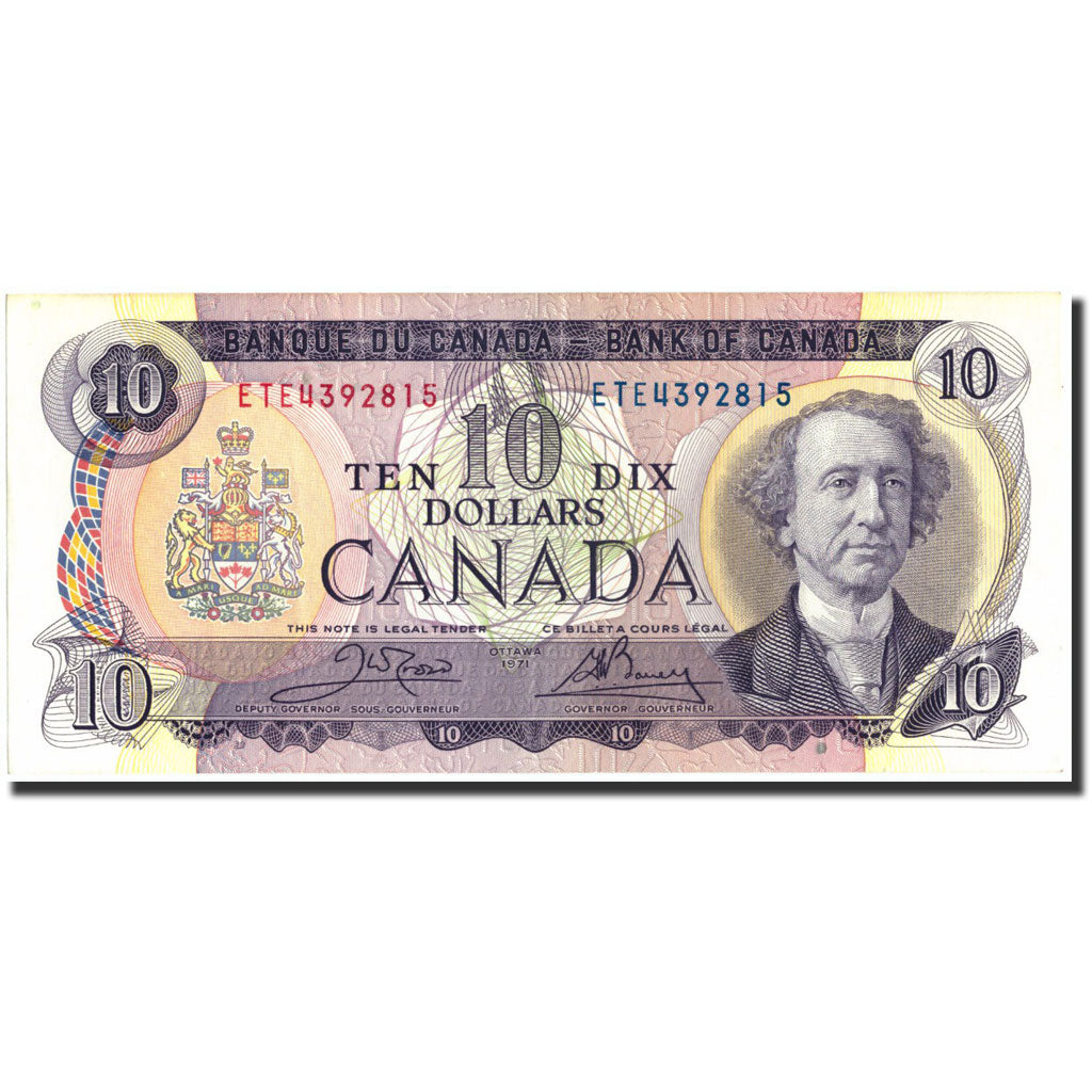 Banknote, Canada, 10 Dollars, 1971, 1971, KM:88d, UNC(63)