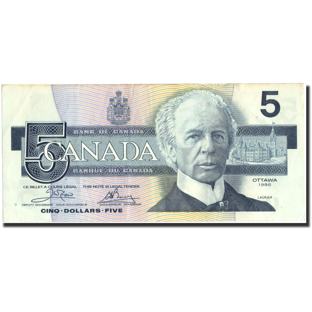 Geldschein, Kanada, 5 Dollars, 1986, 1986, KM:95a2, SS+