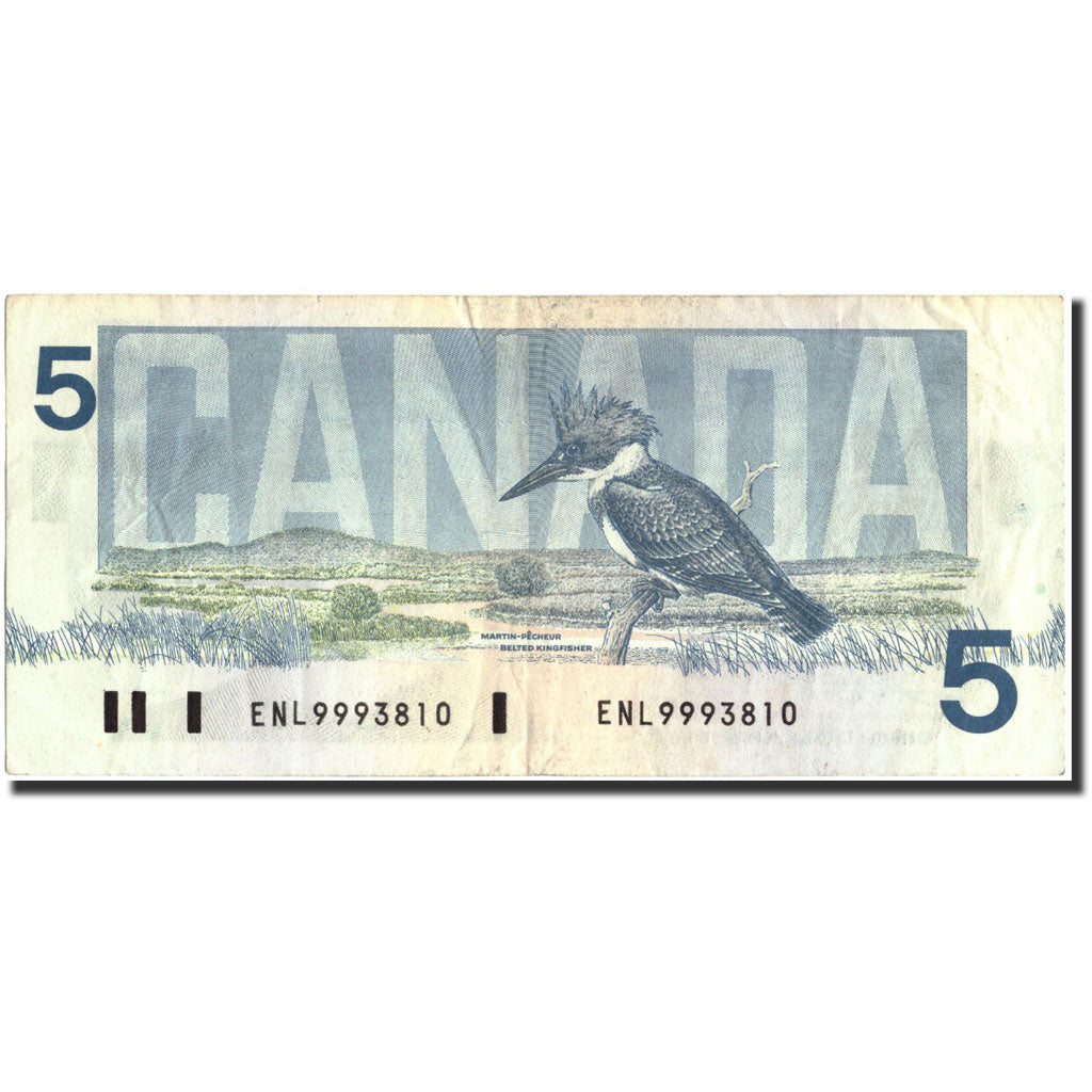 Banknote, Canada, 5 Dollars, 1986, 1986, KM:95a2, EF(40-45)