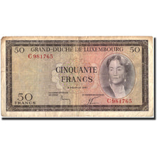 Banknote, Luxembourg, 50 Francs, 1961, 1961-02-06, KM:51a, VG(8-10)