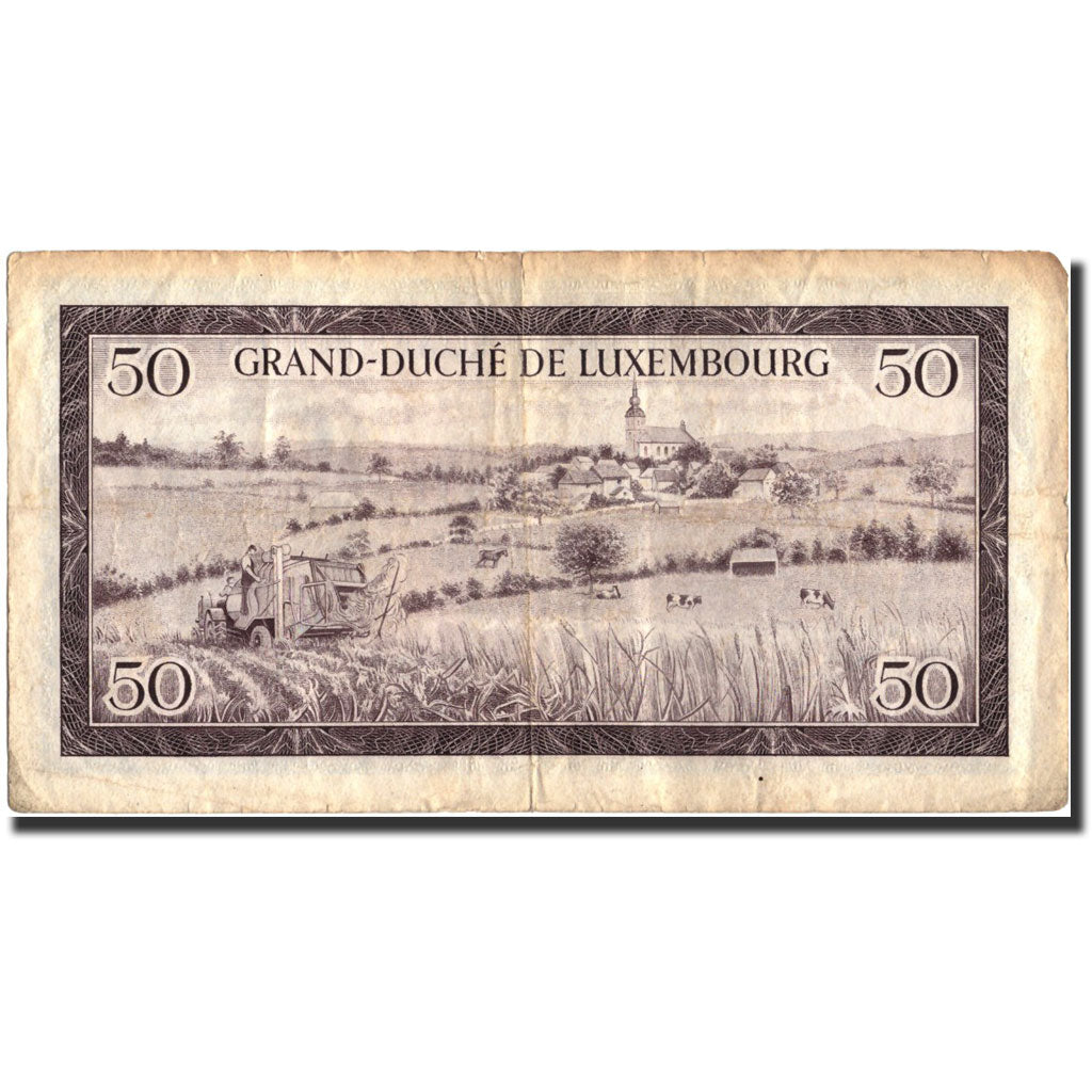 Banknote, Luxembourg, 50 Francs, 1961, 1961-02-06, KM:51a, VG(8-10)