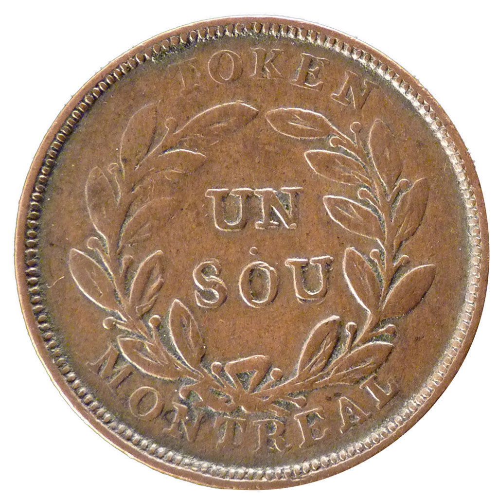 Canada, 1 Sou, KM #Tn 5, VF(30-35), Bronze, 7.30