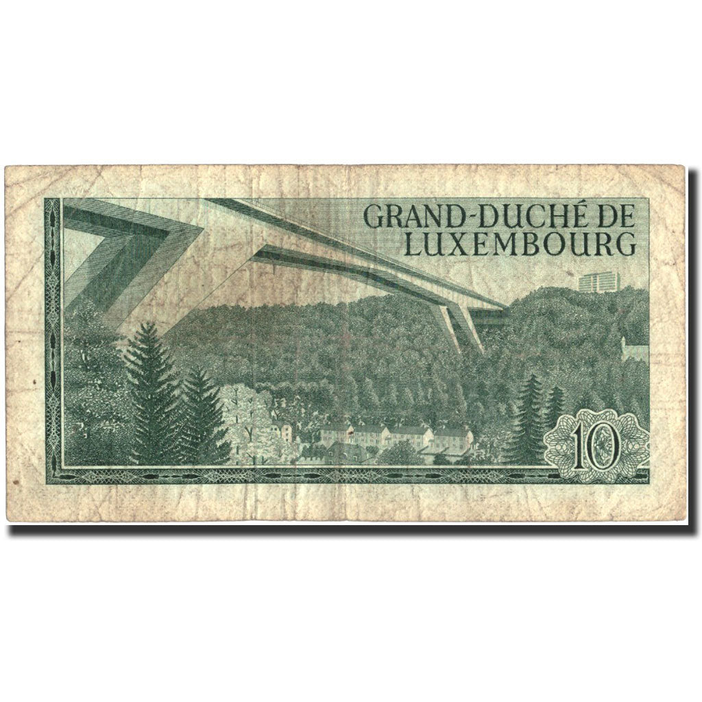 Banknote, Luxembourg, 10 Francs, 1967, 1967-03-20, KM:53a, F(12-15)
