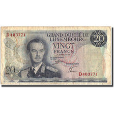 Banknote, Luxembourg, 20 Francs, 1966, 1966-03-07, KM:54a, VF(20-25)