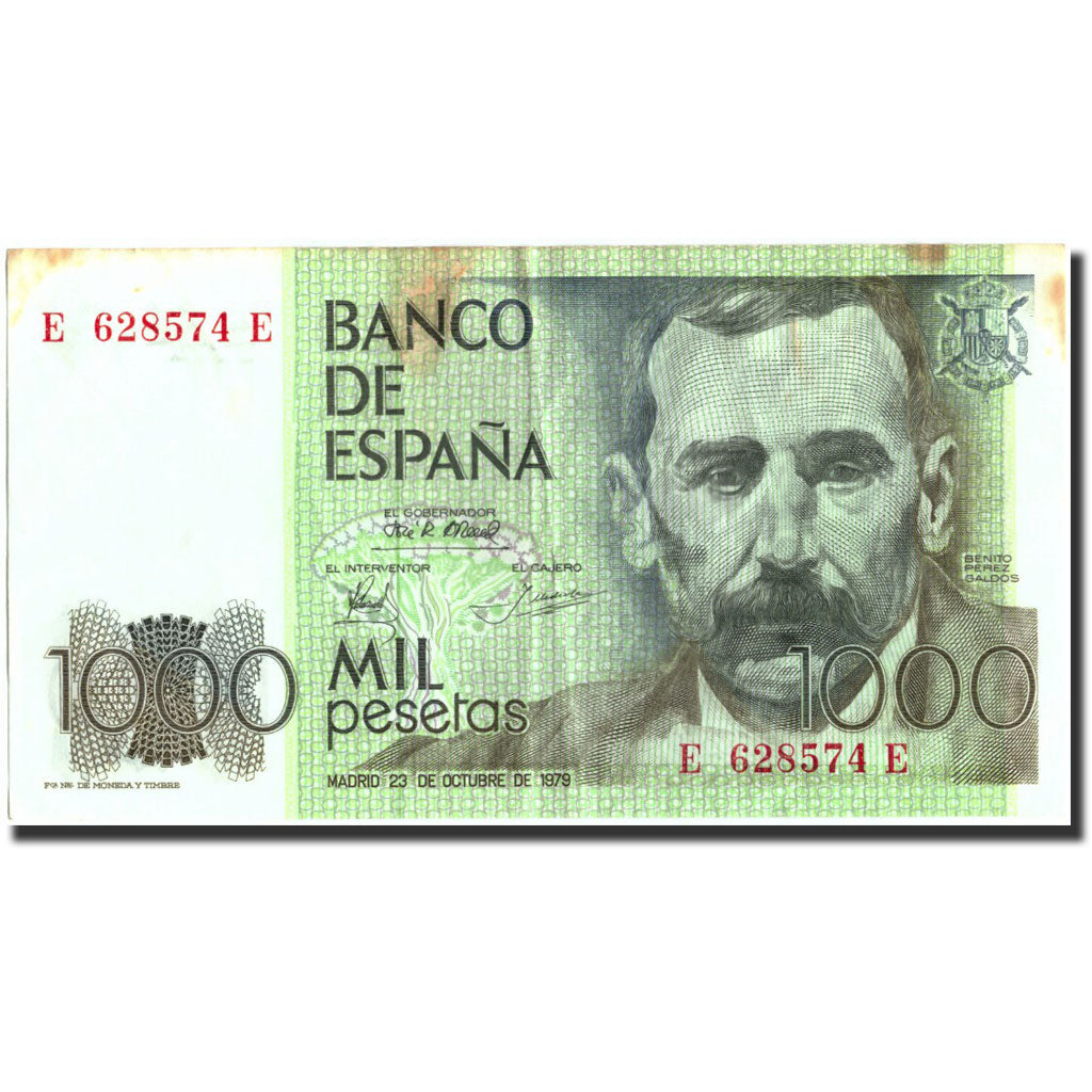 Billete, 1000 Pesetas, 1979, España, KM:158, 1979-10-23, BC+