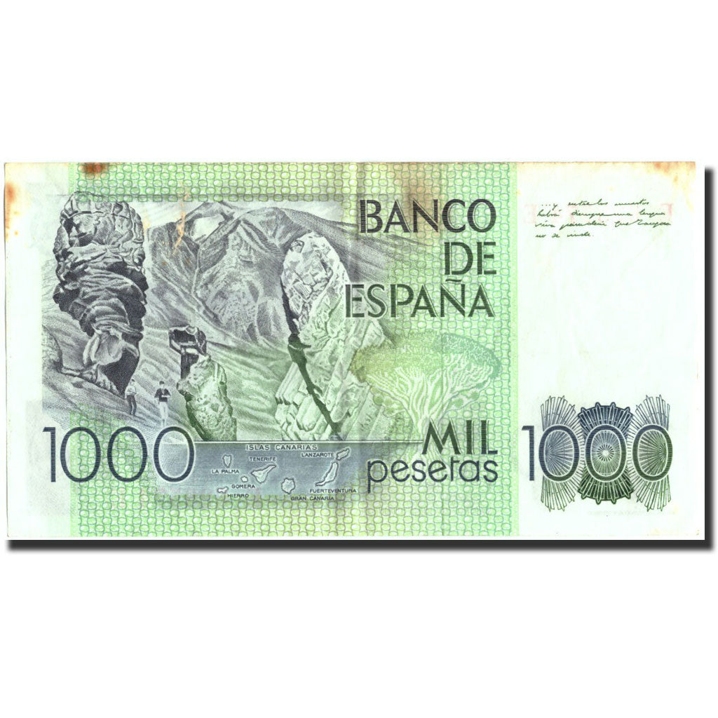 Billete, 1000 Pesetas, 1979, España, KM:158, 1979-10-23, BC+