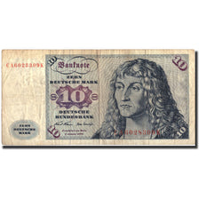 Banconote, GERMANIA - REPUBBLICA FEDERALE, 10 Deutsche Mark, 1970, KM:31a