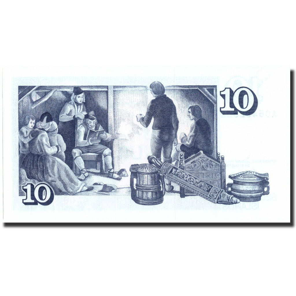 Geldschein, Iceland, 10 Kronur, 1981, 1981, KM:48a, UNZ
