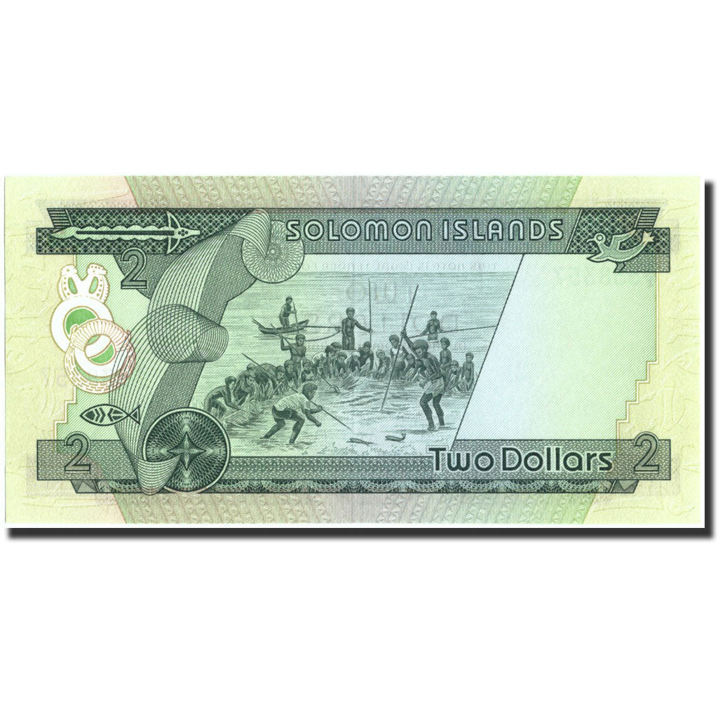 Banknote, Solomon Islands, 2 Dollars, Undated (1977), Undated, KM:5a, UNC(65-70)