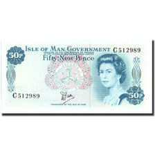Billet, Isle of Man, 50 New Pence, Undated, Undated, KM:33a, NEUF