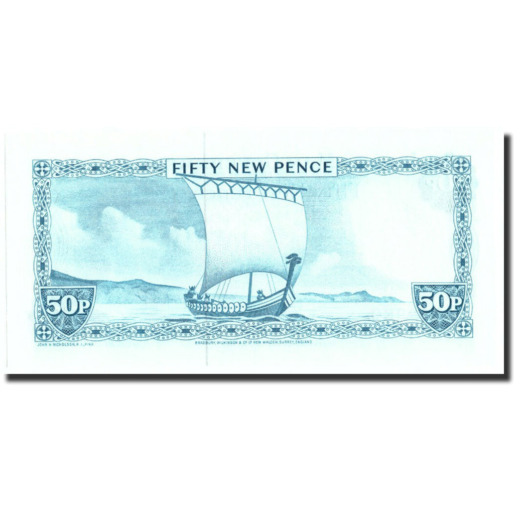 Banknote, Isle of Man, 50 New Pence, Undated, Undated, KM:33a, UNC(65-70)