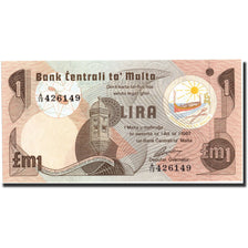Banknote, Malta, 1 Lira, 1967, 1967, KM:34b, UNC(65-70)