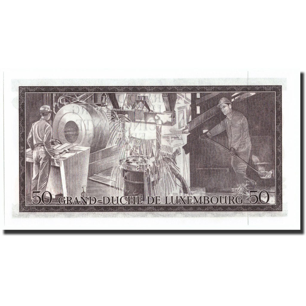 Banknote, Luxembourg, 50 Francs, 1972, 1972-08-25, KM:55a, UNC(63)