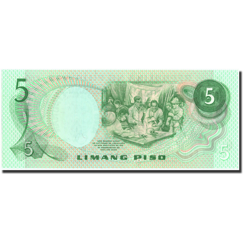 Banconote, Filippine, 5 Piso, Undated, Undated, KM:160c, FDS