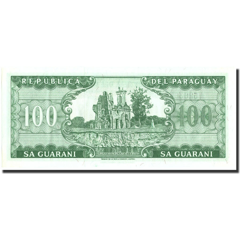 Geldschein, Paraguay, 100 Guaranies, 1952, 1952, KM:205, UNZ