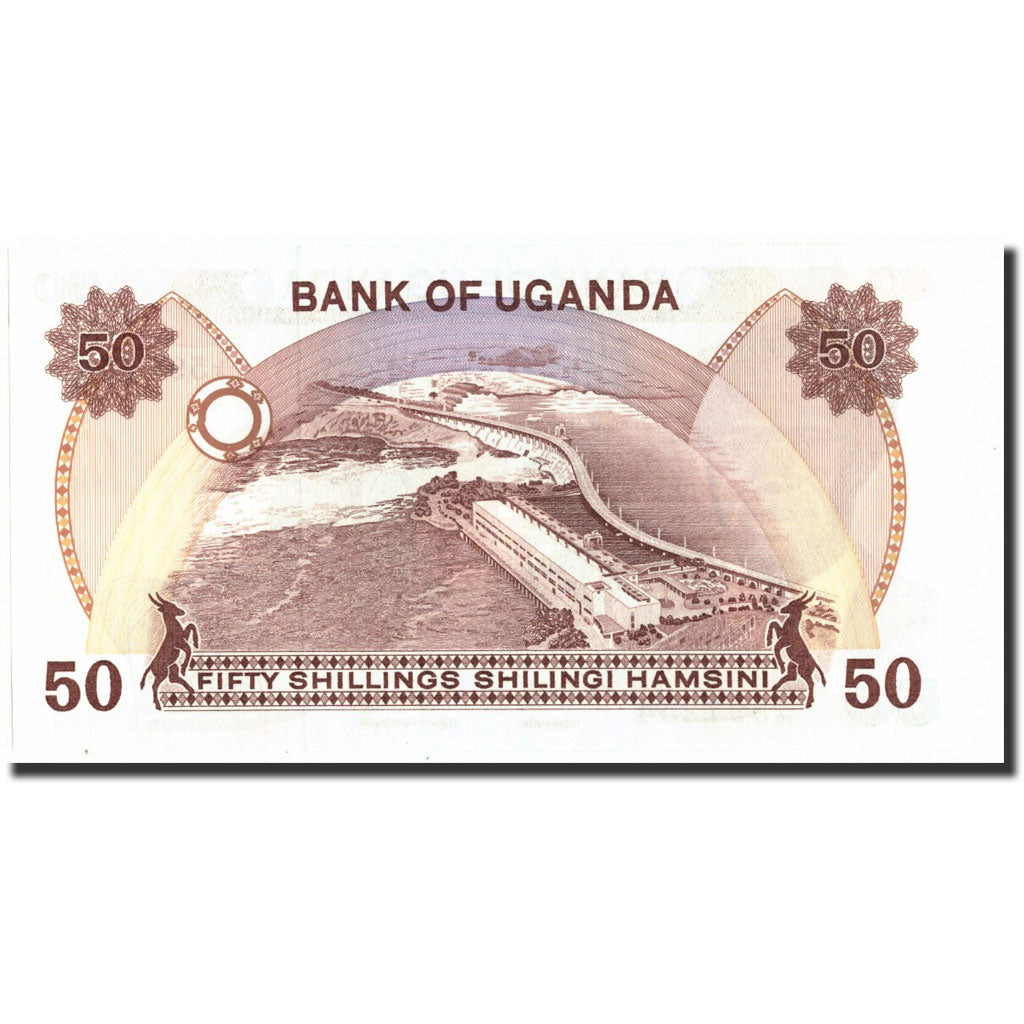Banknote, Uganda, 50 Shillings, Undated (1985), Undated, KM:20, UNC(65-70)
