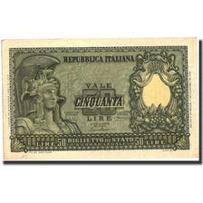Banknote, Italy, 50 Lire, 1951, 1951-12-31, KM:91a, AU(55-58)